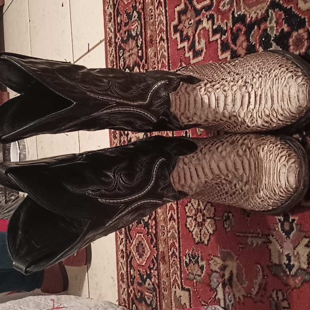 Python original snakeskins boots size 14 men